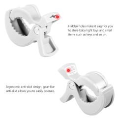 LAT 6 Pack Stroller Pegs Clips to Hook Muslin Blanket to Canopy Prams