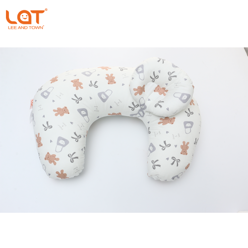 LAT LEE AND TOWN  U-Shaped Baby Nursing Pillow with Head Support, Multifunctional Breastfeeding Cushion for Infant Feeding & Anti-Flat Head